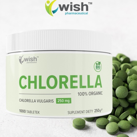WISH CHLORELLA OCZYSZCZENIE ODPORNOŚĆ 1000 TABLETEK