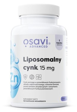CYNK LIPOSOMALNY 15 MG ODPORNOŚĆ SKÓRA 120 KAPS. VEGE OSAVI