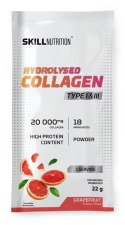 KOLAGEN HYDROLIZOWANY TYP I i III, GRAPEFRUIT - 22G (1 SASZETKA) SKILL