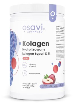 KOLAGEN TYP I III JABŁKO SKÓRA STAWY 660 G OSAVI