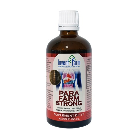 PARA FARM KROPLE STRONG 100ML SUPER MOC NA JELITA TRAWIENIE WZDĘCIA