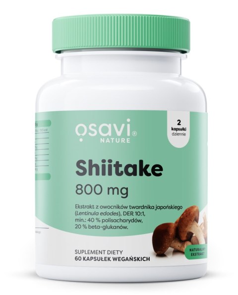 SHIITAKE 800 MG ODPORNOŚĆ GRZYB 60 KAPS. VEGE OSAVI