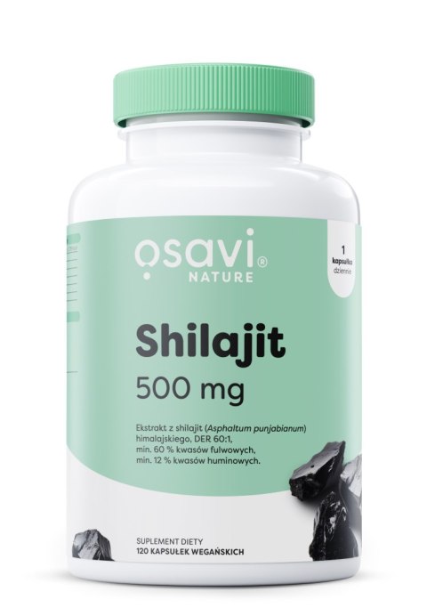 SHILAJIT 500 MG ENERGIA LIBIDO TESTOSTERON 120 KAPS. VEGE OSAVI