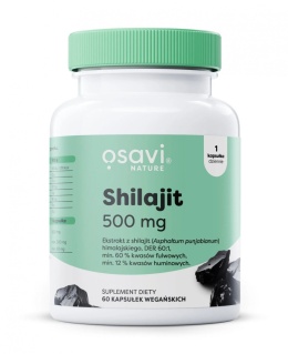 SHILAJIT 500 MG ENERGIA LIBIDO TESTOSTERON 60 KAPS. VEGE OSAVI