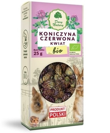 BIO KONICZYNA CZERWONA KWIAT 25G DLA KRÓLIKÓW I GRYZONI NA WITALNOŚĆ