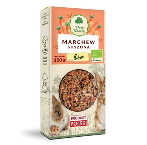 BIO MARCHEW SUSZONA 150 G DLA KRÓLIKÓW I GRYZONI