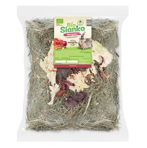 BIO SIANKO WARZYWNE DLA KRÓLIKÓW I GRYZONI 500G Z WARZYWAMI