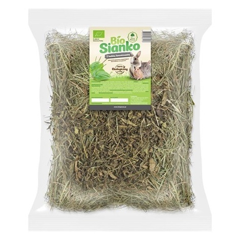 BIO SIANKO Z BABKĄ LANCETOWATĄ DLA KRÓLIKÓW I GRYZONI 500G NA JELITA