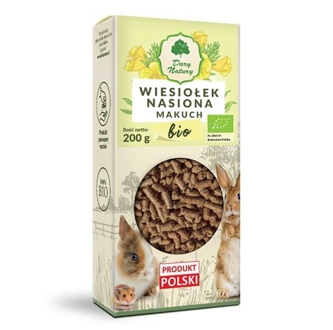 BIO WIESIOŁEK NASIONA MAKUCH 200 G DLA KRÓLIKÓW I GRYZONI