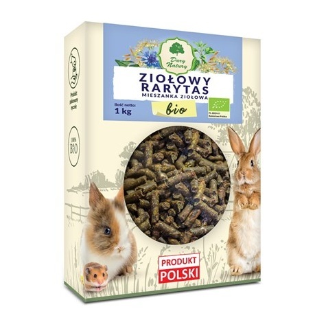 BIO ZIOŁOWY RARYTAS 1KG DLA KRÓLIKÓW I GRYZONI NA APETYT
