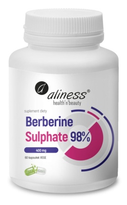 Berberine Sulphate 98%, 400 mg x 60 kaps. - Aliness