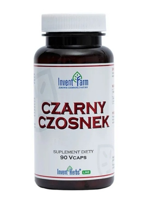 CZARNY CZOSNEK 90 KAPSUŁEK BEZZAPACHOWY EKSTRAKT PREMIUM INVENT FARM