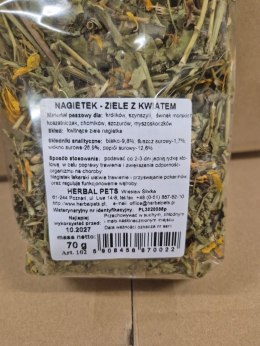 Herbal Pets Nagietek z Kwiatem dla Królika - Suszone Zioła Premium