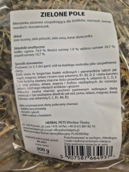Herbal Pets Zielone Pole dla Królika - Naturalna Mieszanka Roślinna