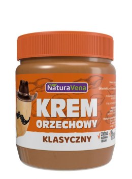 TERMIN 02/09/2026 KREM ORZECHOWY KLASYCZNY 100 % BEZ DODATKU SOLI I CUKRÓW 340 g - NATURAVENA