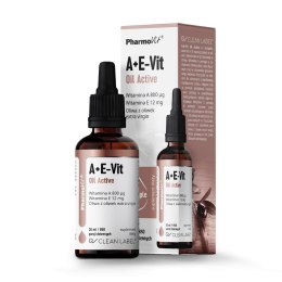 TERMIN 11/11/2026 WITAMINA A + E W KROPLACH (800 mcg + 12 mg) 30 ml - PHARMOVIT (CLEAN LABEL)