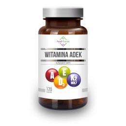 WITAMINA ADEK 120 KAPSUŁEK (800 mcg + 50 mcg + 12 mg + 75 mcg) - SOUL FARM