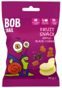 TERMIN 22/06/2026 ŻELKI JABŁKO - CZARNA PORZECZKA BEZ ŻELATYNY BEZGLUTENOWE 40 g - BOB SNAIL