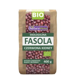 TERMIN 30/09/2026 FASOLA CZERWONA KIDNEY BIO 400 g - NATURAVENA
