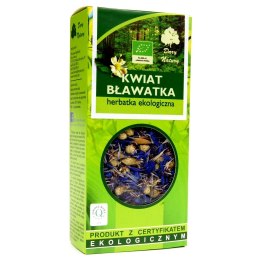 TERMIN 04/10/2026 HERBATKA Z KWIATU BŁAWATKA BIO 25 g - DARY NATURY