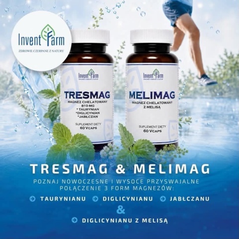TRESMAG MAGNEZ 3 ORGANICZNE FORMY - 60 kaps. INVENT FARM