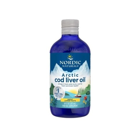 NORDIC NATURALS Arctic Cod tran omega-3 cytryna 237 ml