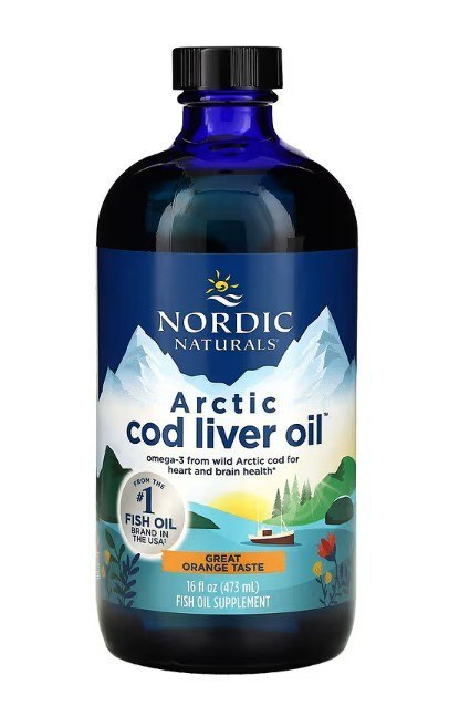NORDIC NATURALS Arctic Cod tran omega-3 pomarańcza 473 ml