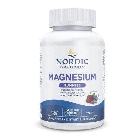 NORDIC NATURALS Magnez cytrynian 60 żelków borówka lawenda