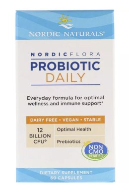 NORDIC NATURALS Nordic Flora Daily probiotyk 12 mld 60 kapsułek