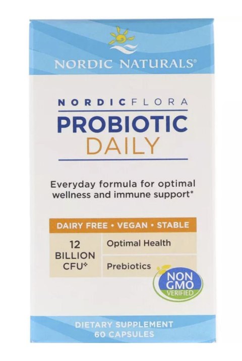 NORDIC NATURALS Nordic Flora Daily probiotyk 12 mld 60 kapsułek