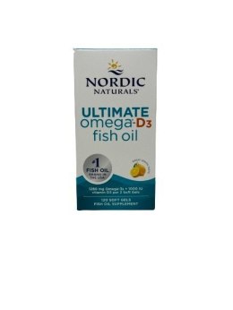 NORDIC NATURALS Ultimate Omega-D3 omega-3 cytryna 120 kapsułek