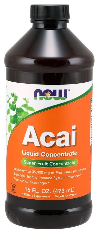 NOW FOODS Acai koncentrat owocowy w płynie 473 ml