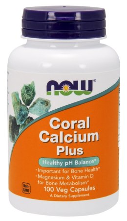NOW FOODS Coral Calcium Plus wapń koralowy 100 kapsułek