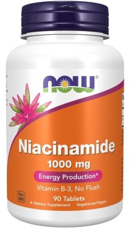 NOW FOODS Niacynamid witamina B3 1000 mg 90 tabletek