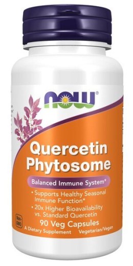 NOW FOODS Quercetin Phytosome kwercetyna 90 kapsułek