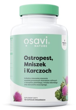 OSAVI Ostropest mniszek karczoch 120 kapsułek wegańskich