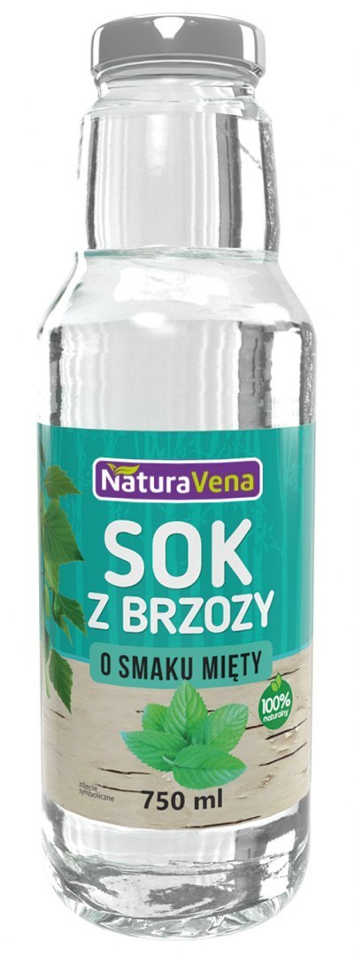 ekologiczny sok z brzozy z miętą