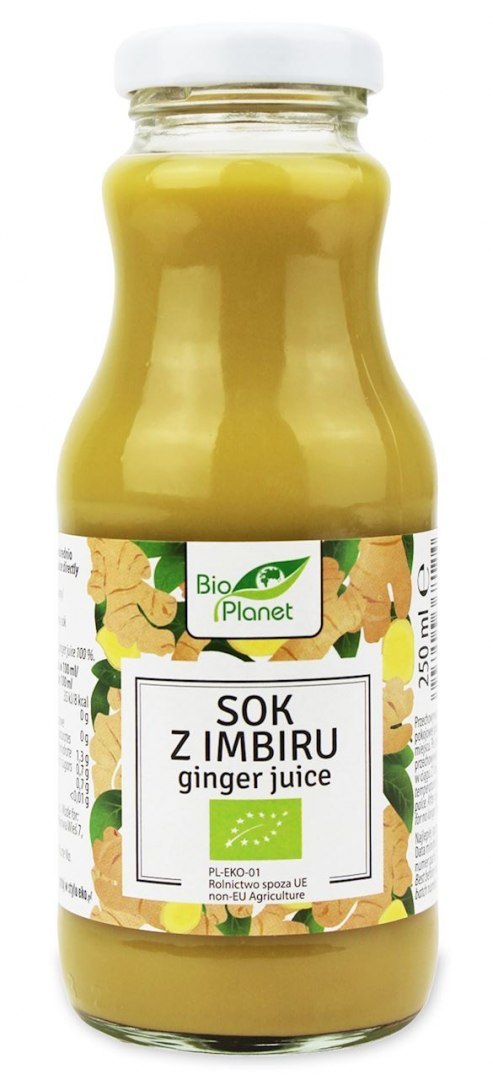 naturalny sok z imbiru